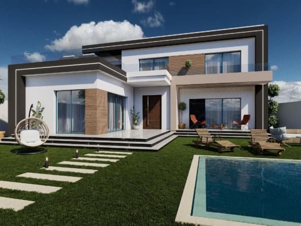 à Vendre une charmante villa de style moderne à Nabeul Hammamet