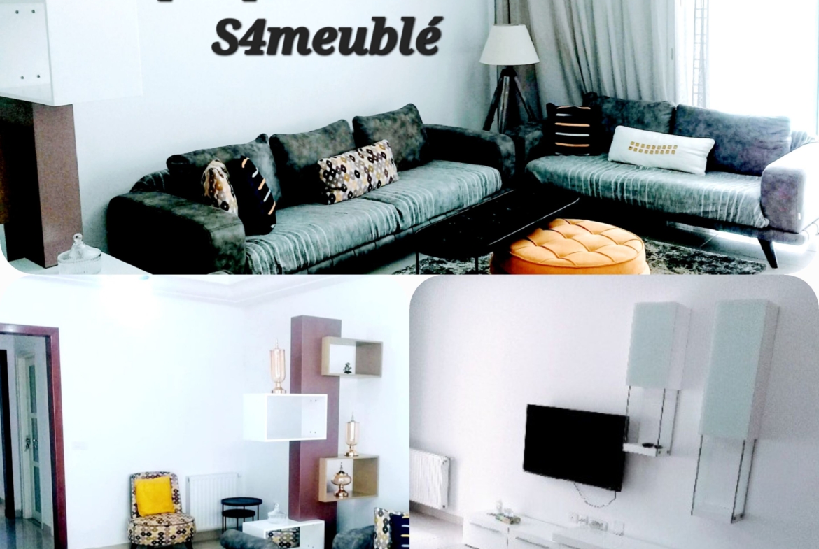 Appartement S4 meublé à Tunis Laounia